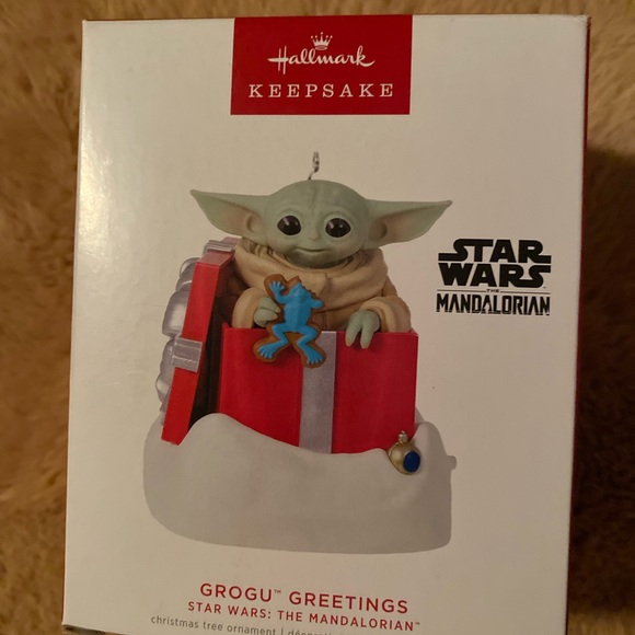 3 UNOPENED GROGU/BABY YODA ORNAMENTS 2023 - Picture 4 of 4